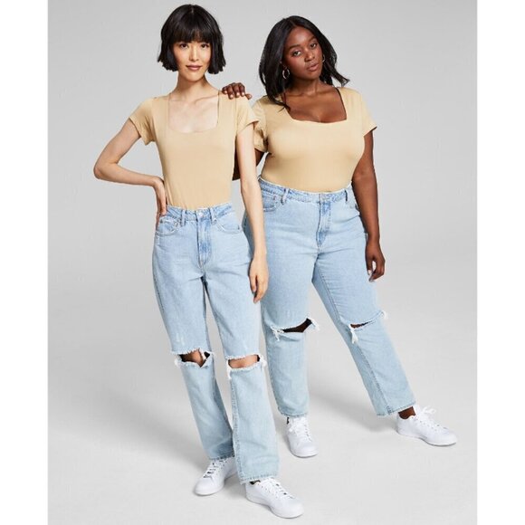 AND NOW THIS Women's Size 26W Ultra High Rise Straight Leg Jeans NWT - Picture 2 of 6